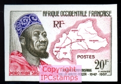 10 anniversaire de la Haute Volta (1947-1957) et Moro Naba Sagha.